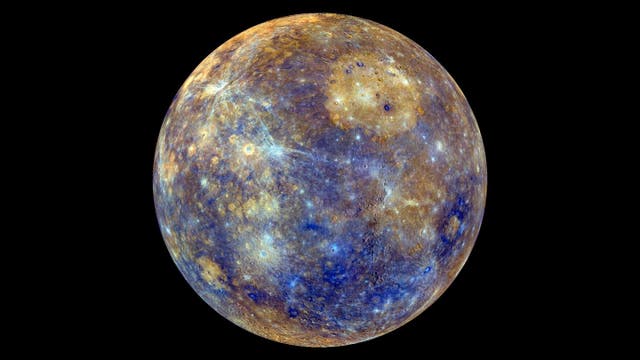 <p>Colorful view of Mercury</p>